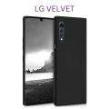 LG Velvet (6.8 inches) Case Soft TPU Slim Smooth Flexible Protective Phone Cover - Black Matte. 