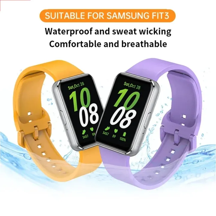 Silicone%20Strap%20For%20Samsung%20Galaxy%20Fit%203%20Watch%20Bracelet%20Replacement%20Sport%20Watchband%20For%20Samsung%20Galaxy%20Fit3%20Band%20Accessories%20-%20Image%203