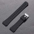 18mm Silicone Watch Strap for  W800H Soft Watchband Black  Bracelet for SGW400 F91W F84 F105/108/A158/168 AE1200/1300. 