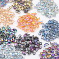 60Pcs Mixed Crystal Glass Star Moon Loose Pendants Beads Crafts For DIY Making Jewelry Handmade Earing Necklace Accessories. 
