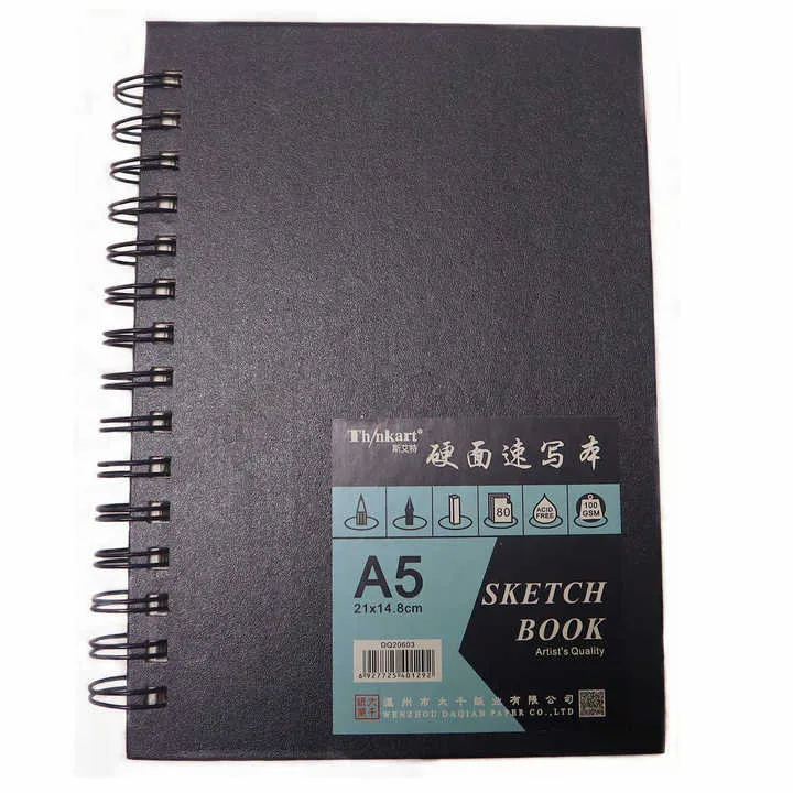 Keep%20Smiling%20Professional%20Sketchbook%20-%20A3,%20A4,%20A5%20Sizes,%2080%20Sheets,%20100%20Gram%20Fine%20Grain%20Paper%20for%20Sketching%20&%20Drawing%20-%20Hardback%20Spiral%20Sketchbook%20-%20Image%208