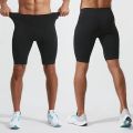 Skin Tight Half Pant For Men Women Black: Skin-Tight Half Pants Suitable For Both Men And Women, Perfect For Various Sports Activities Or Casual Wear..