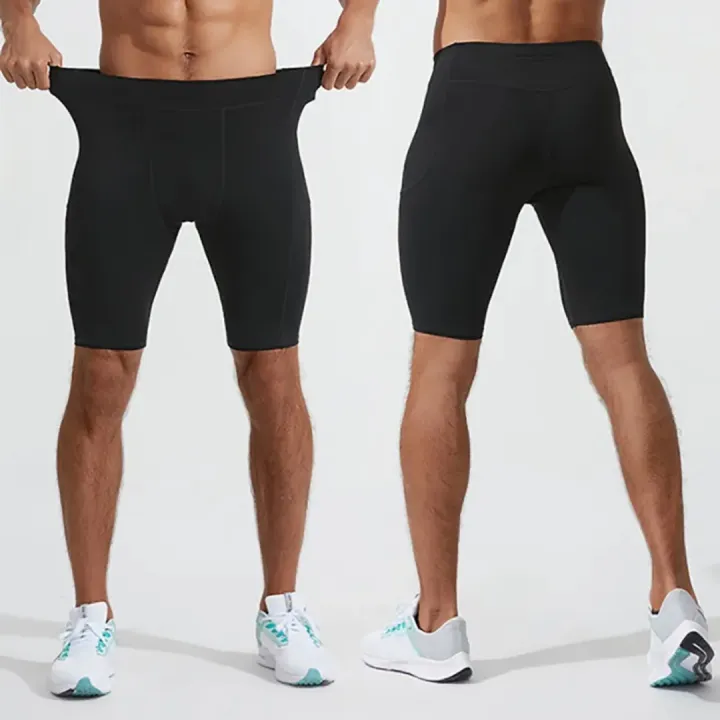 Skin%20Tight%20Half%20Pant%20For%20Men%20Women%20Black:%20Skin-Tight%20Half%20Pants%20Suitable%20For%20Both%20Men%20And%20Women,%20Perfect%20For%20Various%20Sports%20Activities%20Or%20Casual%20Wear.%20-%20Image%204