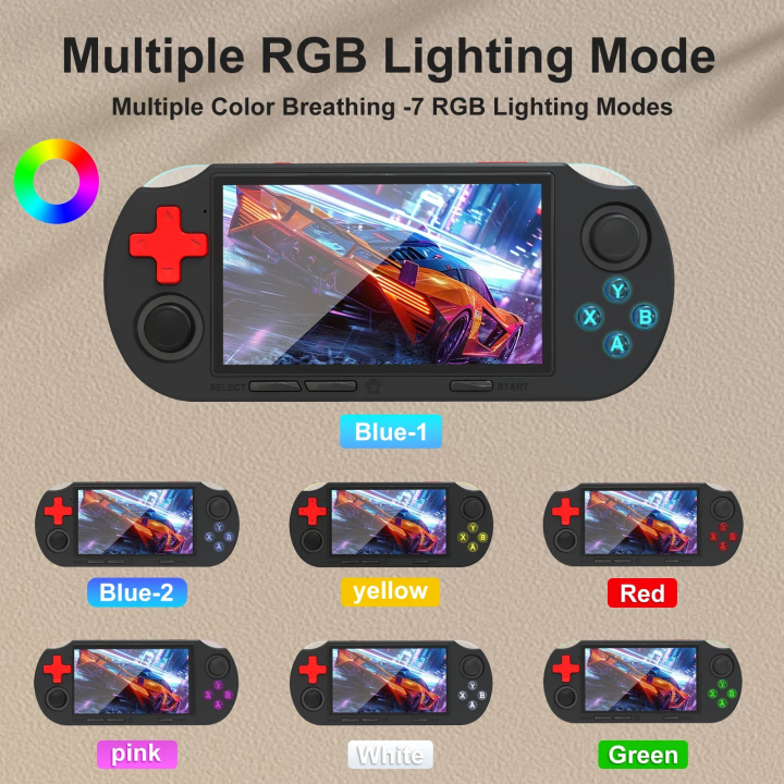 GAMINJA%20ANS16%20Open%20Source%20Handheld%20Game%204.5%20Inch%20IPS%20Screen%20RGB%20Lighting%20Portable%20Retro%20Video%20Game%20Console%2064GB%20For%20PS1/GBA/SFC%20-%20Image%202