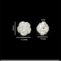 50pcs/Lot 12mm ABS Imitation Pearl Beads Rose Loose Charms Beads for Bracelet Necklace Jewelry Making Accessories Supplies. 