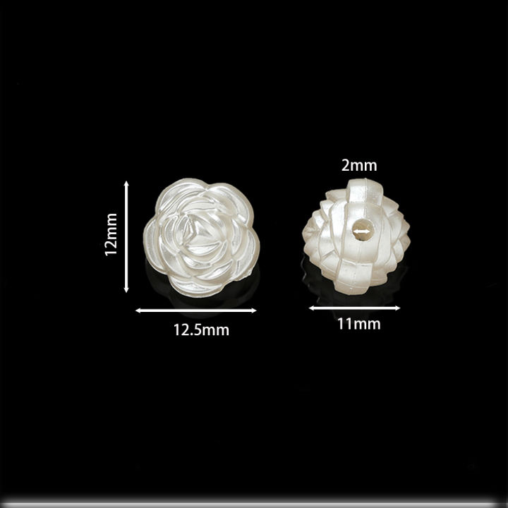50pcs/Lot%2012mm%20ABS%20Imitation%20Pearl%20Beads%20Rose%20Loose%20Charms%20Beads%20for%20Bracelet%20Necklace%20Jewelry%20Making%20Accessories%20Supplies%20-%20Image%202