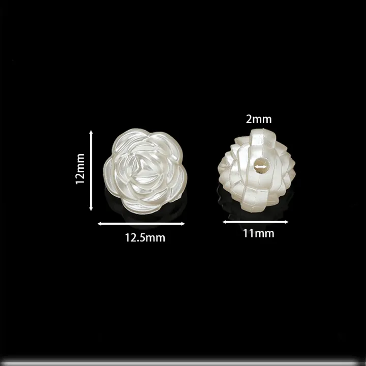 50pcs/Lot%2012mm%20ABS%20Imitation%20Pearl%20Beads%20Rose%20Loose%20Charms%20Beads%20for%20Bracelet%20Necklace%20Jewelry%20Making%20Accessories%20Supplies%20-%20Image%202