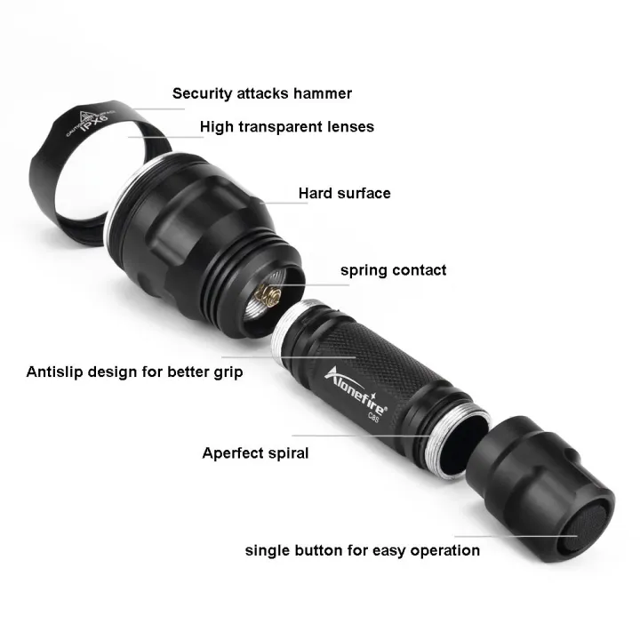 C8%20Classic%20High%20Power%20Led%20%20Flashlight%20Outdoor%20Hiking%20Travel%20Fishing%20Camping%20Hunting%20Portable%20Night%20Lighting%20%20lamp%20-%20Image%204