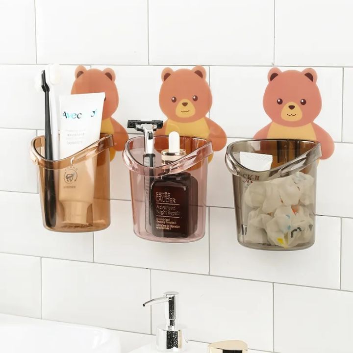 Toothbrush%20Holder%20Cute%20Bear%20Storage%20Rack%20Wall-mounted%20Bathroom%20Accessories%20Set%20Tooth%20Brush%20Stand%20Shelf%20Bathroom%20Accessories%20-%20Image%208