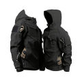 Men Lurker Shark Skin Soft Shell Jacket Waterproof Fleece Hooded Coat Hunt Clothes Outdoor New Solid Pocket Jacket Men.