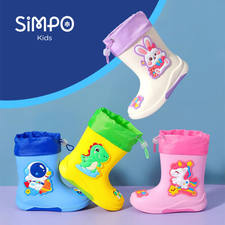 Kids%20Rain%20Boots%20For%20Girls%20%20Rainboot%20Boys%20PVC%20Children%20Waterproof%20Shoes%20Cartoon%20Unicorn%20Rabbit%20Spaceman%20Dinosaur%20Pattern%20-%20Image%203