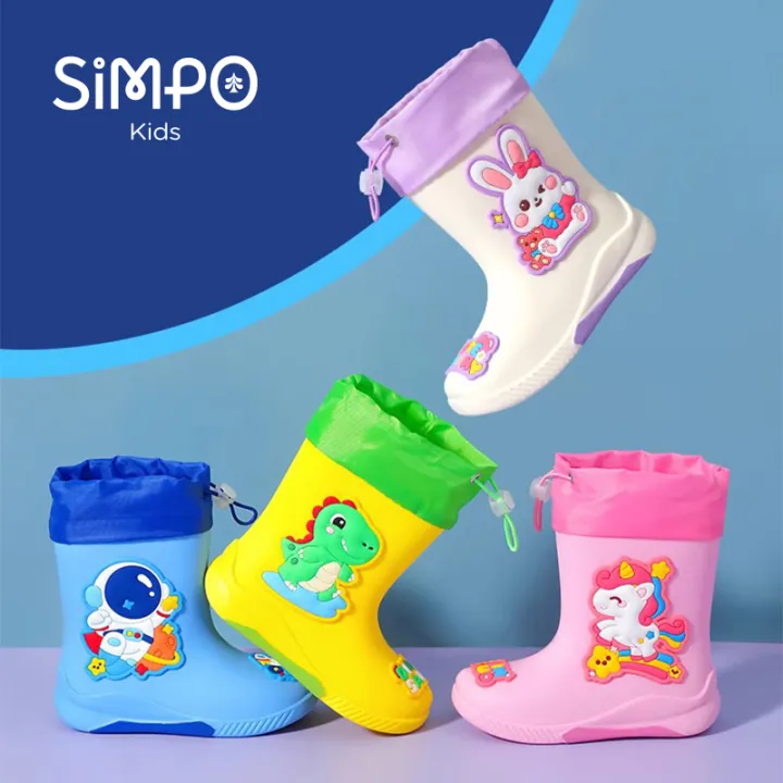 Kids%20Rain%20Boots%20For%20Girls%20%20Rainboot%20Boys%20PVC%20Children%20Waterproof%20Shoes%20Cartoon%20Unicorn%20Rabbit%20Spaceman%20Dinosaur%20Pattern%20-%20Image%203