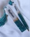 Customize resin bookmark,pen pack 2. 