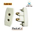 2 pcs Electric Piano Socket - 15 AMP - Electric socket piano Fitting Switch Board Metal, 2 pin piano Fitting. 