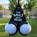 Funny Golf Ball Holder Golf Accessories Black 3D Printed Golf Tee Holder Sports Gift for Golfers Men 1pcs.