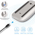 Bluetooth Wireless Mouse Rechargeable Silent Multi Arc Touch Mice Ultra-thin Magic Mouse For Laptop Ipad Mac PC Macbook. 