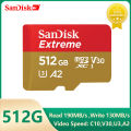 SanDisk Extreme Micro SD Card Memory Card 128GB 64GB 256GB 512GB 1T SDXC V30 A2 U3 4K TF for Camera Steam Deck Switch Rog Ally. 