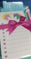 Todo list stationery pad diary with pen and clipboard. 