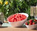 HS STORE Angled Bowl Pasta , Salad , Desert & Soup Bowl Double Glazed Unique Design Unbreakable Bowl. 