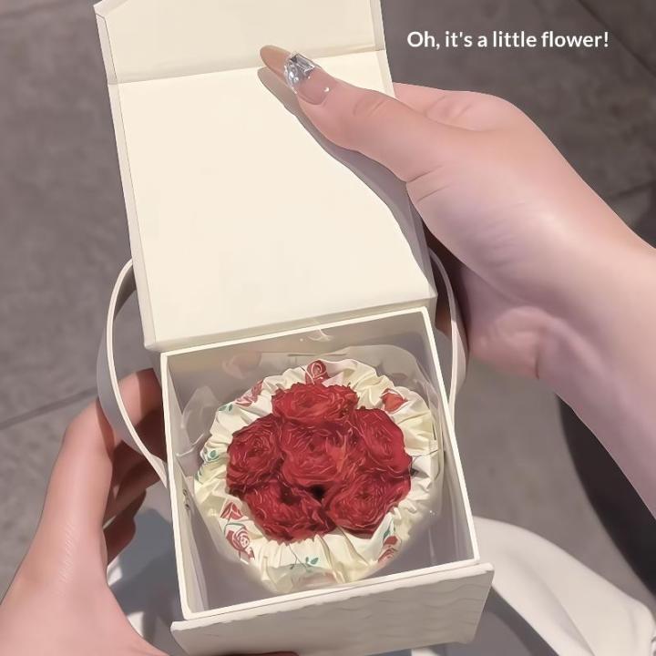 Soap Flower Rose Bouquet Artificial Flower For Christmas Wedding ...