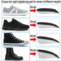 Height Increase Half Shoe Insoles Heel Insert Sport Cushion EVA Memory Foam Heel Lifting 2/3/4/5CM Taller Invisible Heighten Pad. 