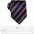3Pcs Striped Ties Set Necktie and Pocket Square Cufflinks Sets Trendy Repp Graphic Woven Formal Business Necktie for Men. 
