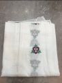 Pure Lawn White Dupatta With Multi Embroidery For Girl's/Women's. 