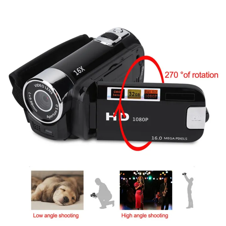 Full%20HD%20Rotation%2016X%20High%20Definition%20Digital%20DV%20Camera%20-%20Compact%20Camcorder%20for%20Recording%20HD%20Video%20-%20Image%203
