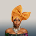 Exaggerated Big Bow Turban Cap African Women's Auto Gele Headtie Nigeria Wedding Geles Female Head Wraps Headpiece.