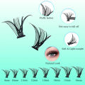 AILAISHI LASH DIY Eyelashes Kit 320pcs Cluster Lashes 30D+40D Waterproof Bond and Seal with Remover Tweezer Premade Fan Lashes. 