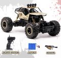 Remote Control Metallic Racing Car, Rock Crawler 4 Wheel Drive Metal Alloy Body Remote Control Rock Climber High Speed Monster Car (Assorted Colour. 
