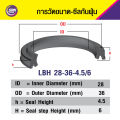 LBH 28-36-4.5/6nok dust seal dust seal sweep seal Wiper seal (NBR ) (1 pc). 