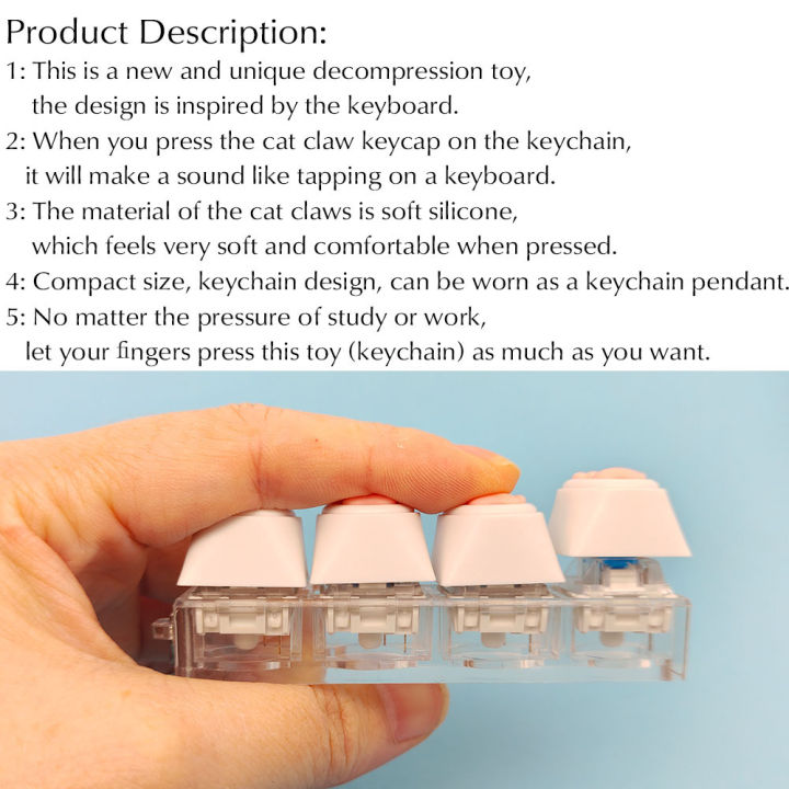 Fingertip%20Decompression%20Toy%20Keys%20Silicone%20Soft%20Cat%20PAWS%20Keychain%20Key%20Ring%20Mobile%20phone%20Pendant%20Accessories%20Keyboard%20Tapping%20-%20Image%203