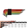 7Pcs Bike Hex Tool MTB Road Bike Repair Tool Kit Bicycle Colorful Hexagon Spanner Flat Ball Opening Wrench 1.5/2/2.5/3/4/5/6mm. 