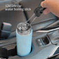 12V 24V Car Immersion Heater Portable High Quality Safe Warmer Fashion Durable Auto Electric Tea Coffee Water Heater.