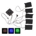 5Sheet Set USB Electric Heated Jacket Warm Winter Heating Vest Pads for DIY Heated Clothing. 