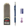 2.0mm Mechanical Pencil Set 2B Automatic Pencils With Black Lead Refills For Writing. 