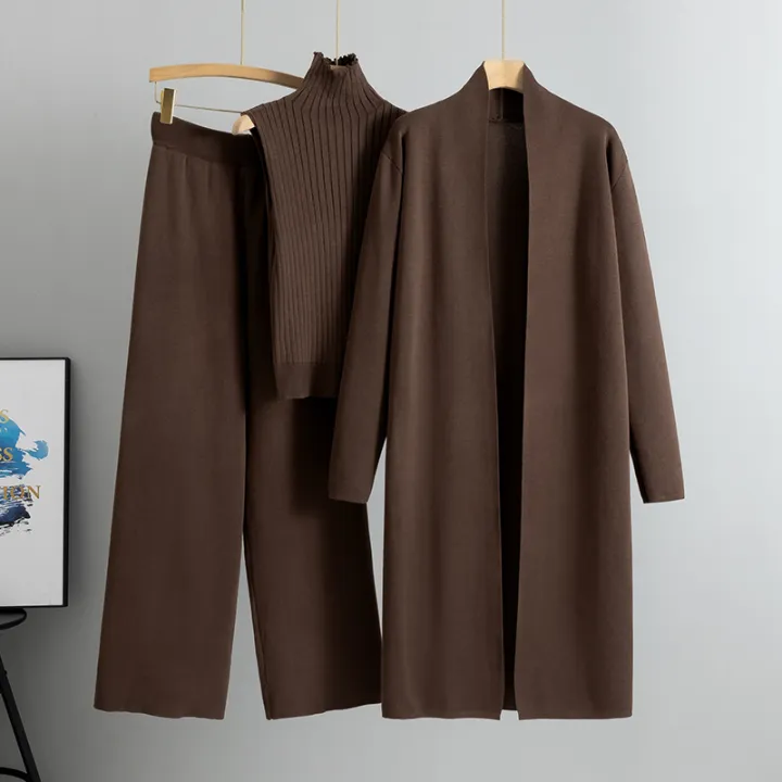 Spring%20Autumn%203%20Piece%20Women%20Cardigan%20Tracksuits%20Fashion%20Knitted%20Pant%20Set%20Ladies%20Sweater%20Suit%20Vintage%20Fashion%20Ladies%203%20Piece%20Set%20-%20Image%202