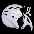 240mm Front Brake Disc Rotor Kits Protector Plate Rear Caliper Guard Cover For Honda Dirt Bike 250f XR 250 450X CRF450R. 