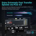 JEYI M.2 NVME to PCIe 4.0 3.0 SSD Adapter, 64Gbps PCIe 4.0 X4 X8 X16 Expansion Card for Desktop PC , PCI-E GEN4 GEN3 Full Speed. 