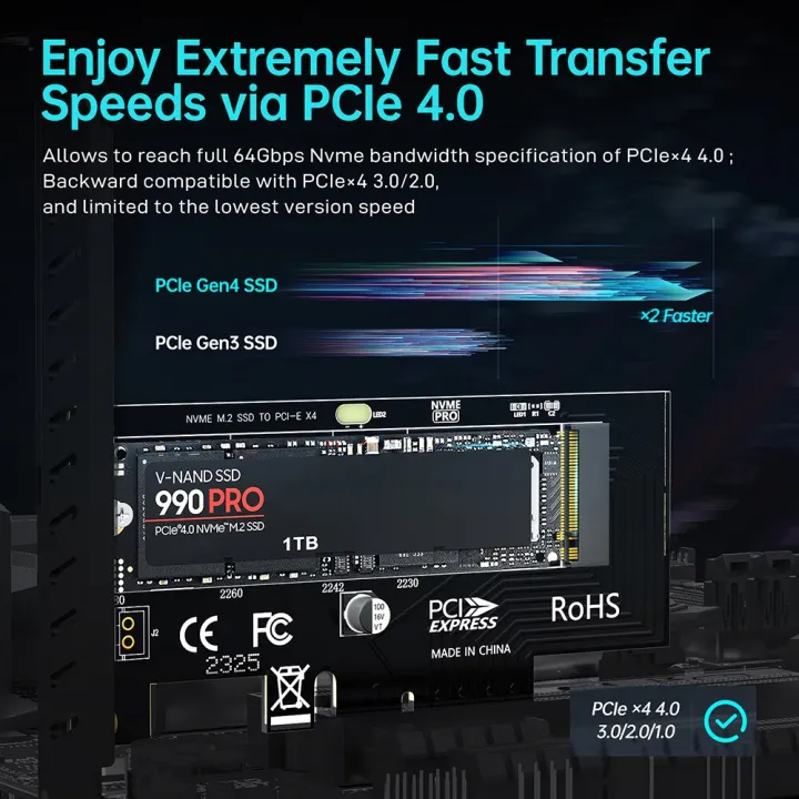 JEYI%20M.2%20NVME%20to%20PCIe%204.0%203.0%20SSD%20Adapter,%2064Gbps%20PCIe%204.0%20X4%20X8%20X16%20Expansion%20Card%20for%20Desktop%20PC%20,%20PCI-E%20GEN4%20GEN3%20Full%20Speed%20-%20Image%202