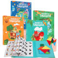 3D Wooden Magnetic Jigsaw Puzzle Games Geometric Shapes Tangram Toy  Montessori Early Education Sorting For Toys Children . 