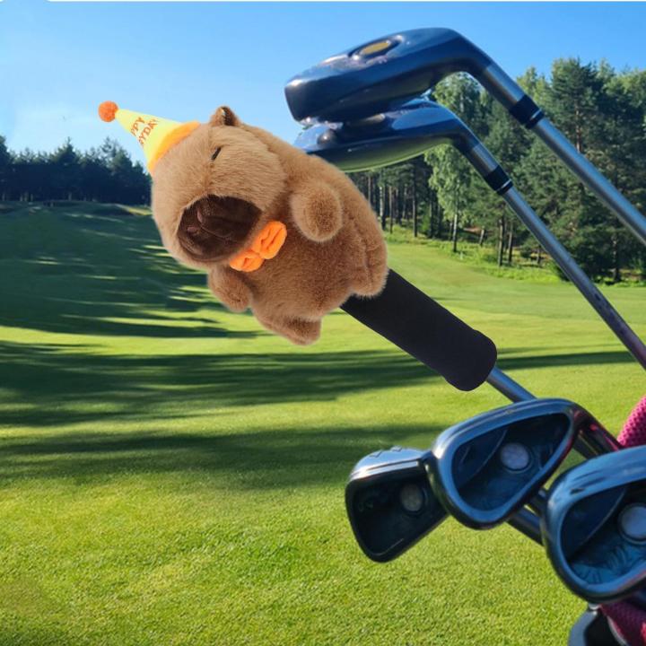 Golf%20Driver%20Headcover%20Plush%20cartoon%20capybara%20golf%20club%20Protective%20covers%20for%203/5%20wood%20clubs,%20club%20head%20covers%20golf%20supplies%20-%20Image%204