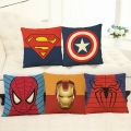 MARVEL Pillow Case Spiderman Iron Man Captain Cushion Cover 45*45 Decoration Superhero Pillowcase Pillowcover Bedroom Decor Gift. 