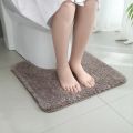 U-shaped thickened bathroom floor mat, plush material, bathtub absorbent mat, anti slip foot mat, bathroom small carpet, entranc. 