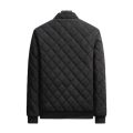 Autumn Winter Bomber Jacket Men Diamond Pattern Fleece Lined Casual Jacket Men Fashion Clothing 2026 Brand New Slim Fit Coat. 