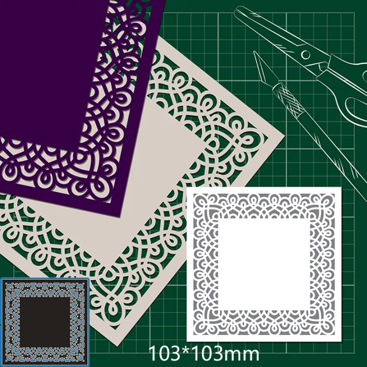 Square%20frame%20lace%20metal%20cutting%20dies%20cut%20die%20mold%20Scrapbooking%20paper%20craft%20knife%20mould%20blade%20punch%20Template%20Embossing%20stencils%20-%20Image%203