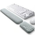 Wrist Mouse & Keyboard Pad with Wrist Support Memory Foam Mouse Keyboard Pad Set Ergonomic Mousepad for Office Gaming PC Laptops.
