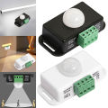 DC 12V 24V 6A Infrared PIR Motion Sensor Detector Switch Automatic Infrared PIR Motion Sensor Switch for LED Strip Light Lamp. 