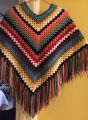 handmade Crochet poncho/cap shawls. 